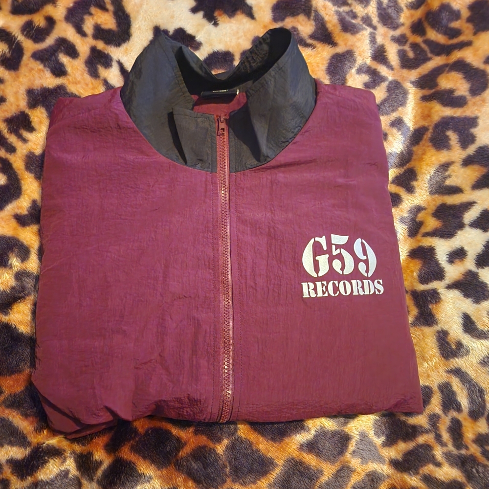 Men's Burgundy Windbreaker